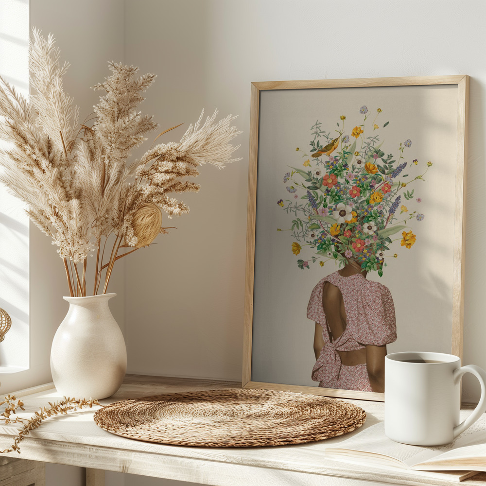 Poster - Wildflower bouquet on table