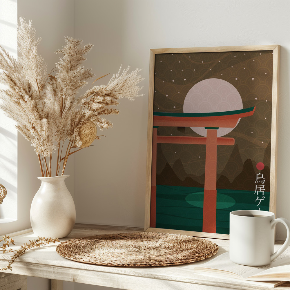 Poster - Torii Gate op tafel