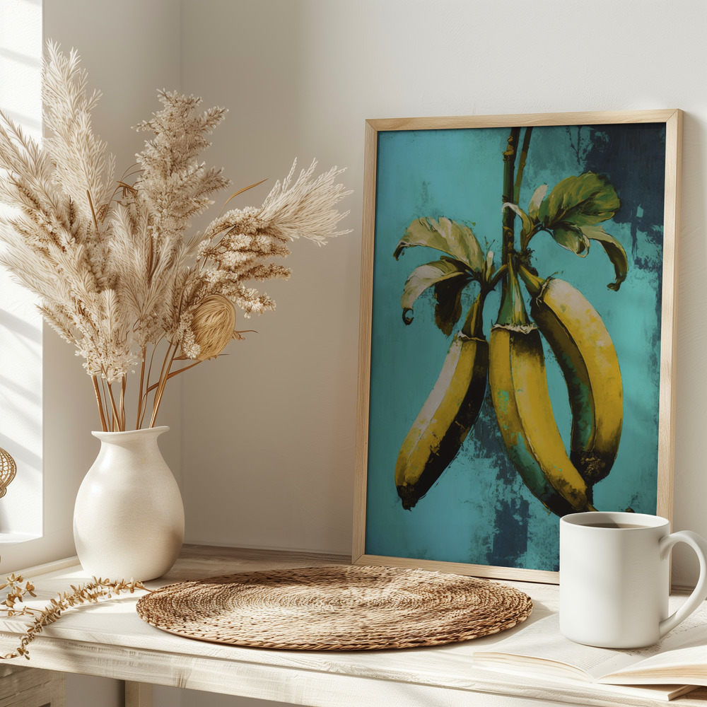 Poster - Ancient Bananas on table