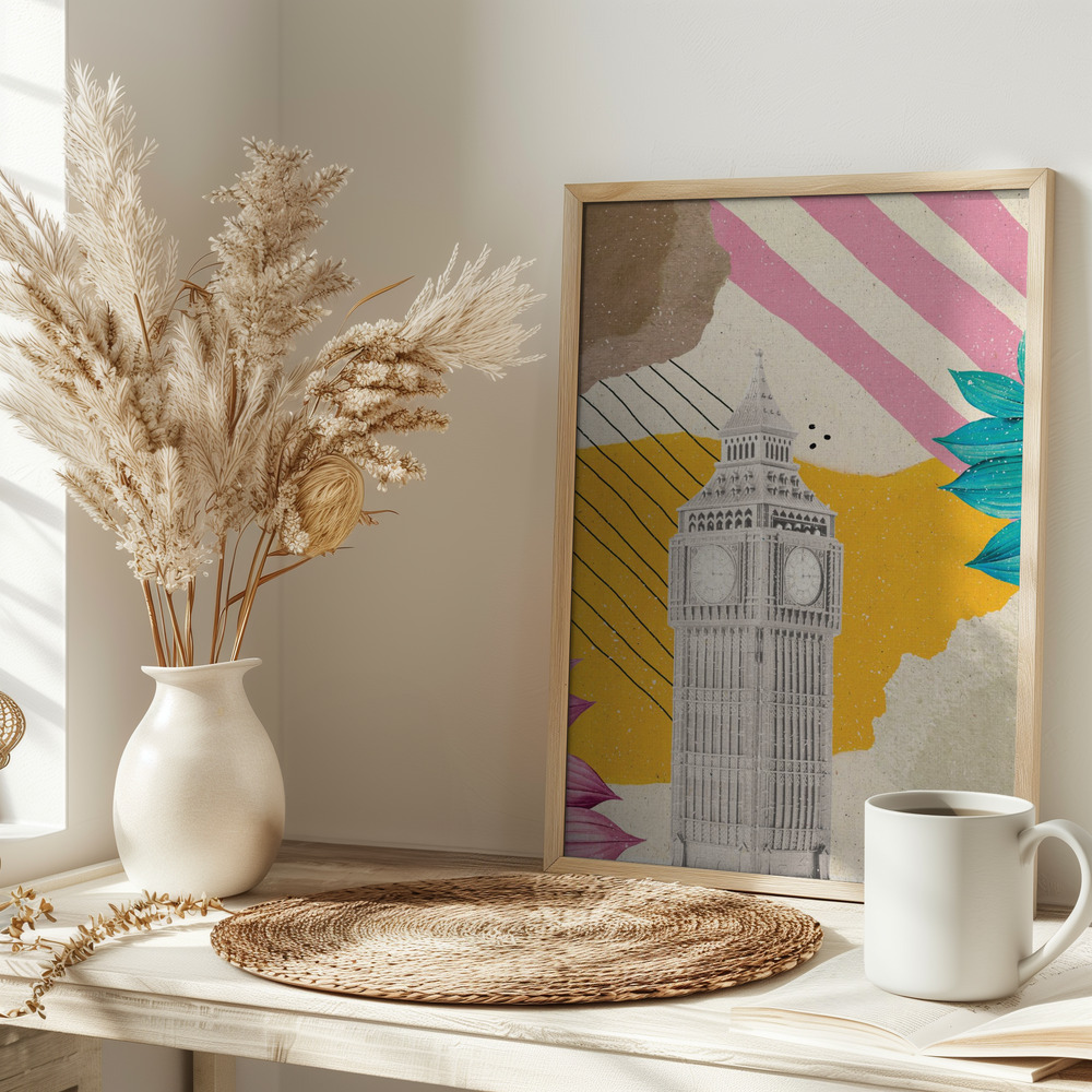 Plakat - London Vibes na stole