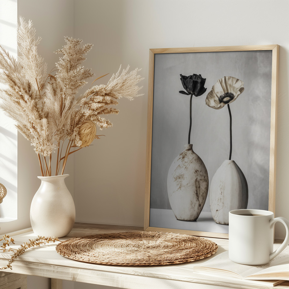 Poster - White Ceramic No 3 on table
