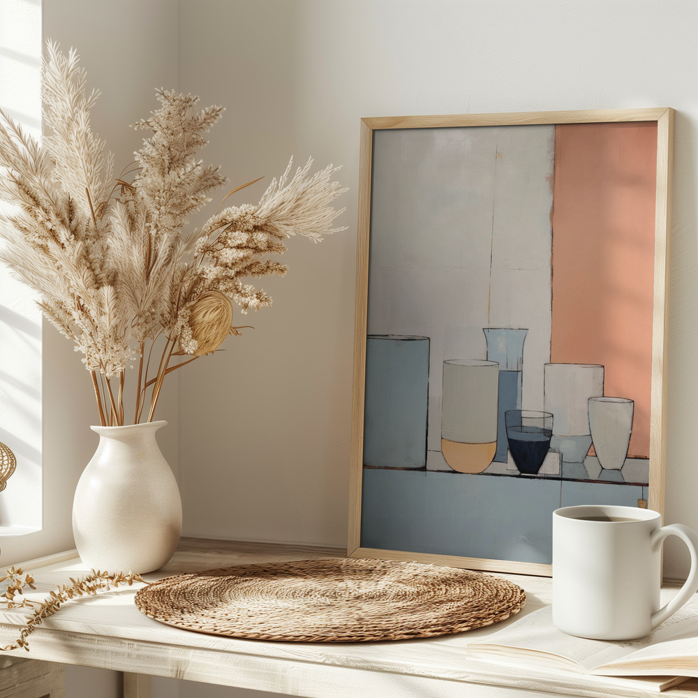 Poster - Pastel Still Life on table