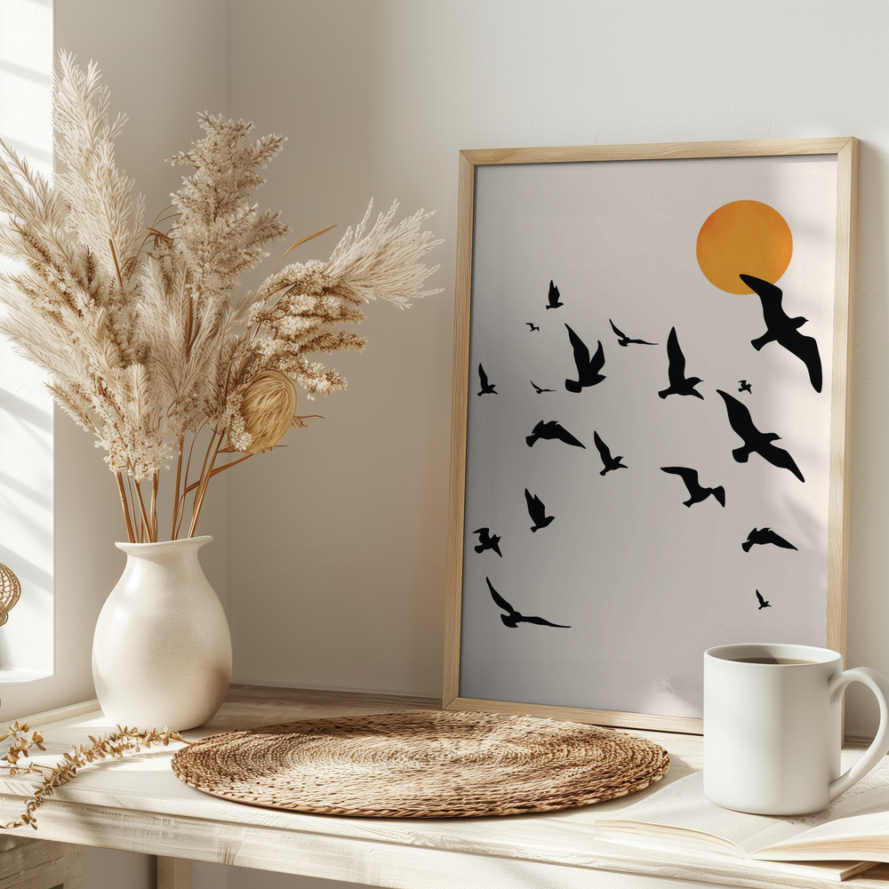 Poster - Dancing In the Sky on table