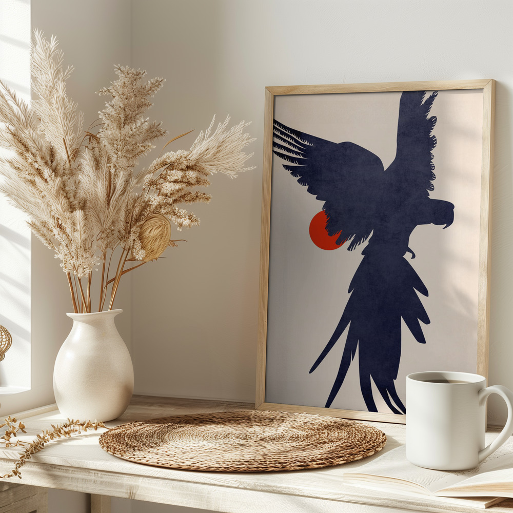 Plakat - Parrot på bordet