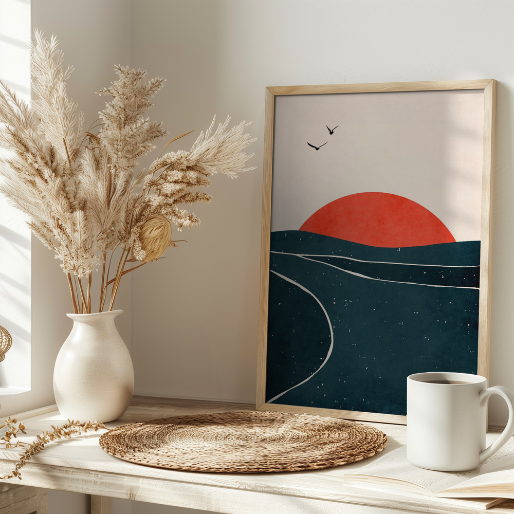 Poster - Dancing Seagulls on table