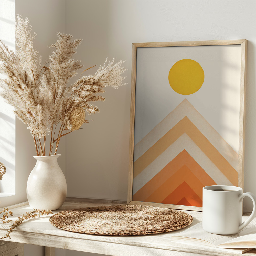Poster - Mountainscape Nº4 on table