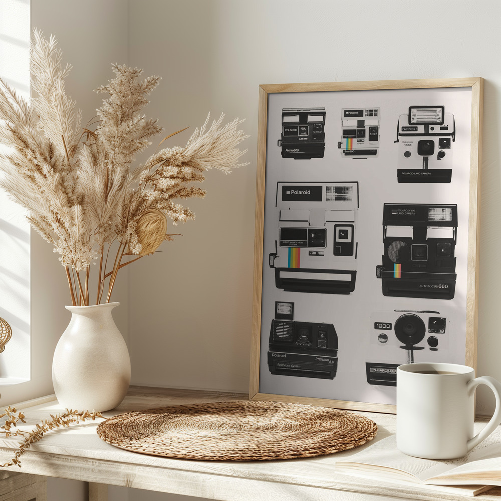 Poster - Instant Camera Collection on table