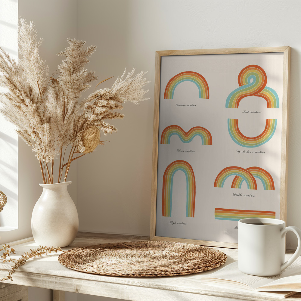 Plakat - Know Your Rainbows på bordet