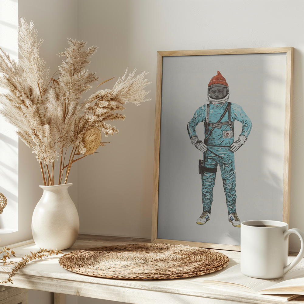 Poster - Zissou In Space on table