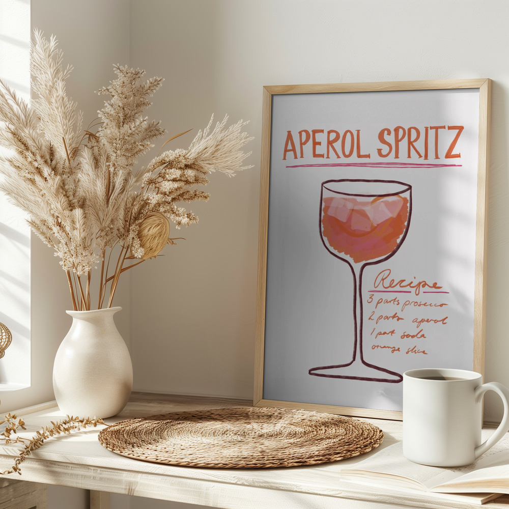 Poster - Aperol Spritz op tafel