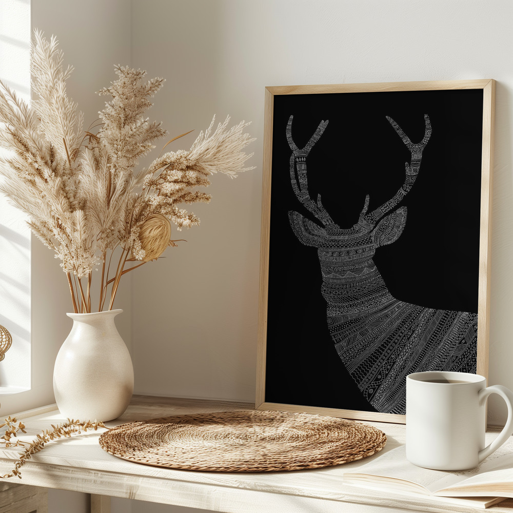 Plakat - Stag Black på bordet