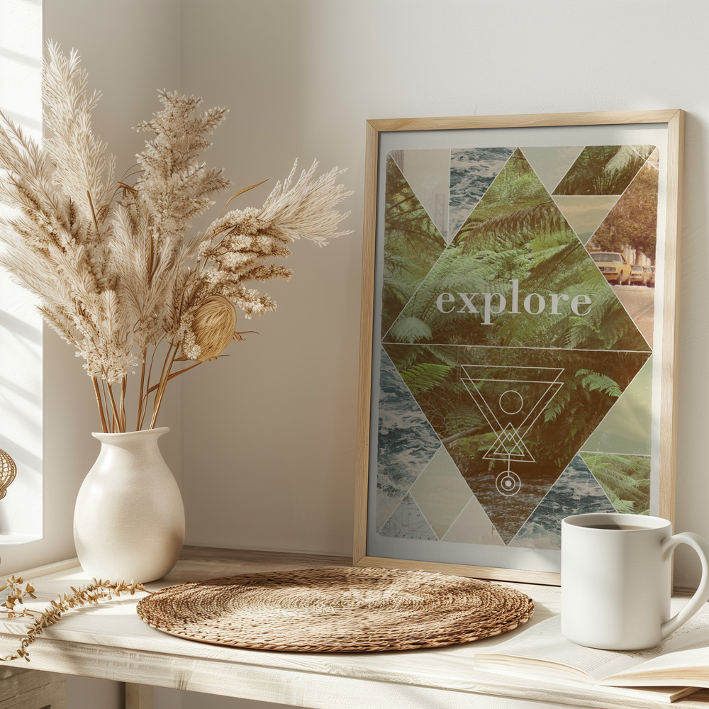 Plakat - Explore Ii   A1 på bordet