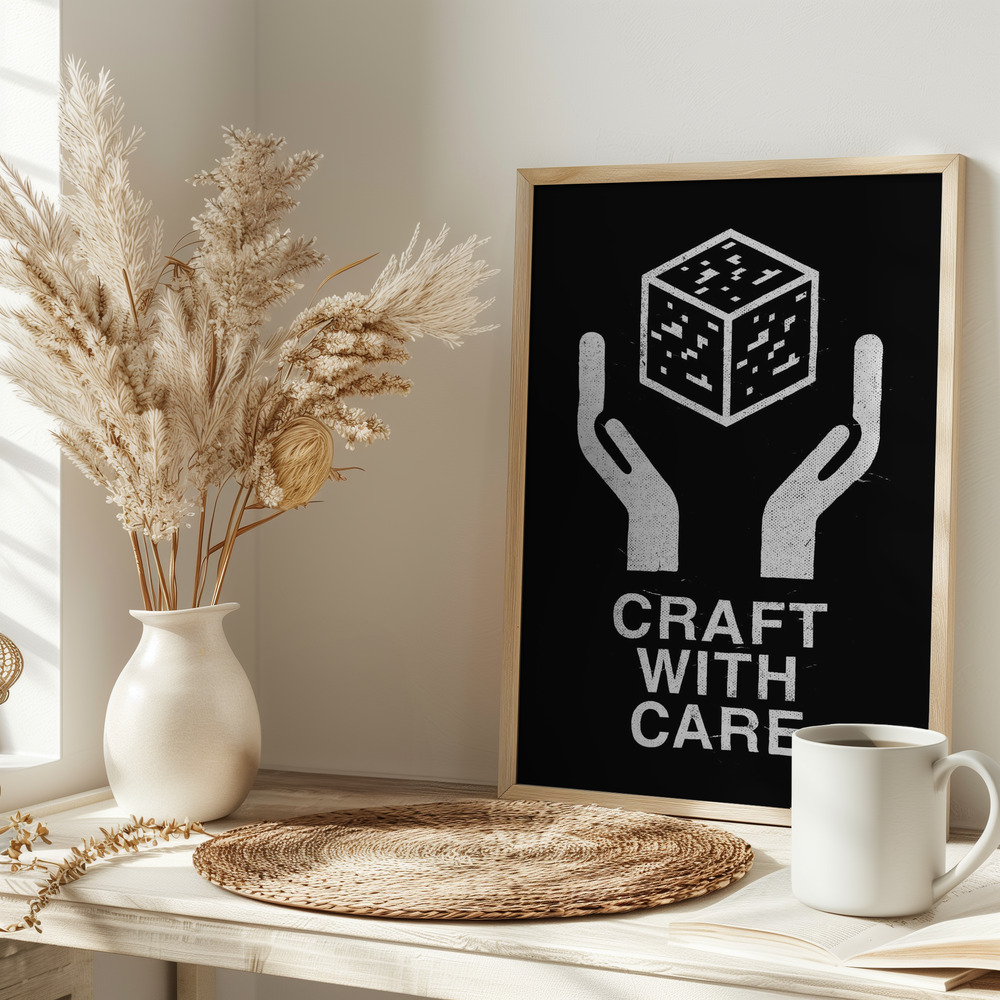 Plakat - Craft With Care Nº2 på bordet