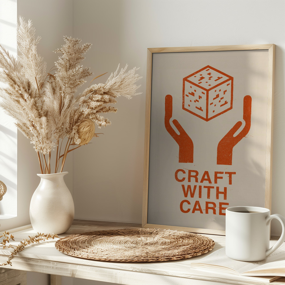 Poster - Craft With Care Nº1 auf dem Tisch