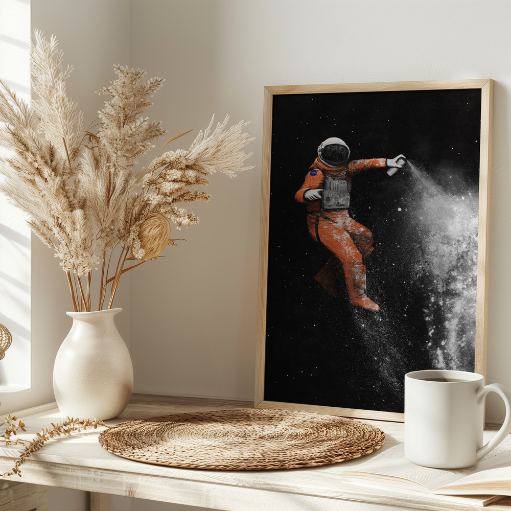 Poster - Astronaut on table