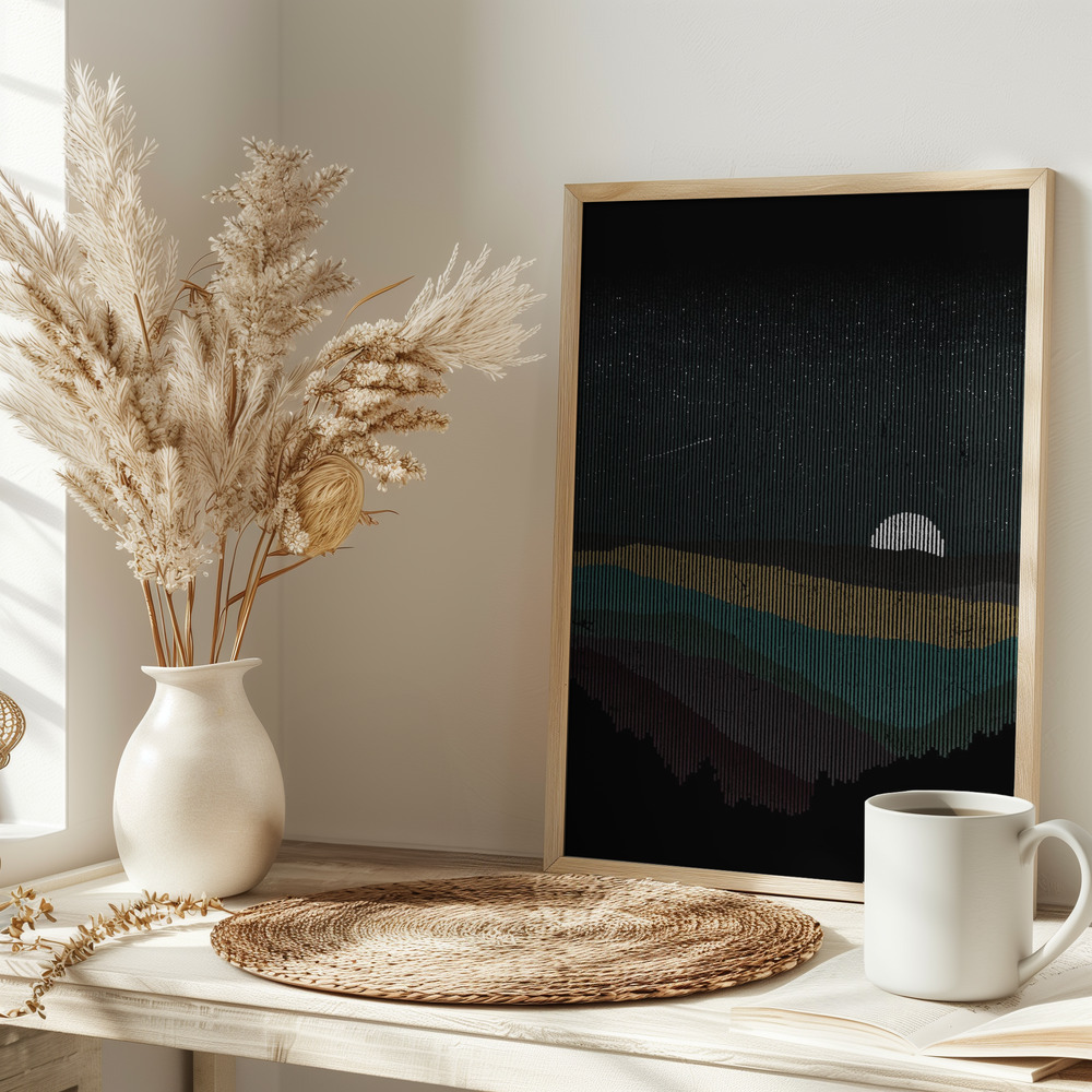 Affiche - Moonrise sur la table