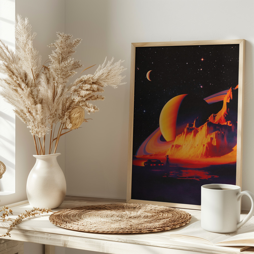 Poster - Alien Landscape auf dem Tisch