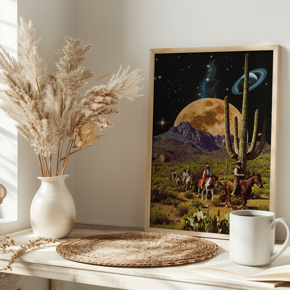 Poster - Space Cowboys on table