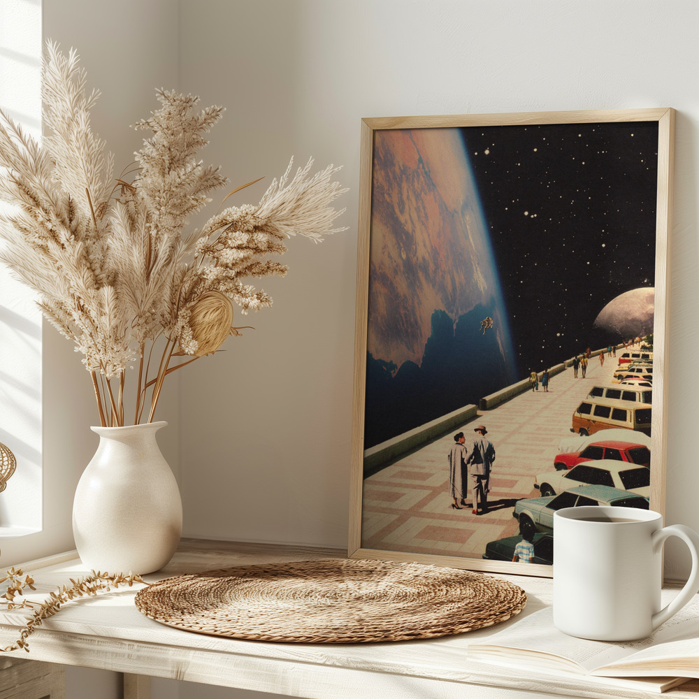Poster - Space Promenade on table