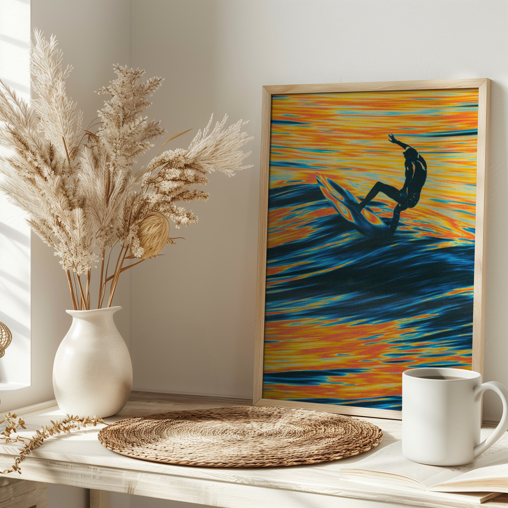 Poster - Surf Trip on table