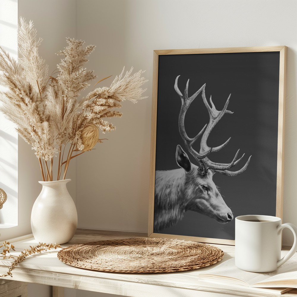 Poster - Reindeer auf dem Tisch