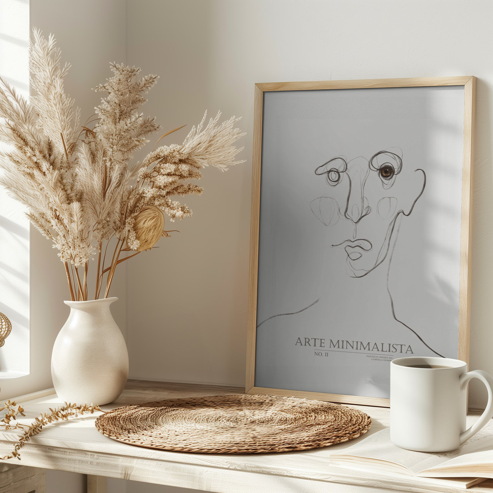 Poster Arte Minimalista No2 - Affisch på bordet