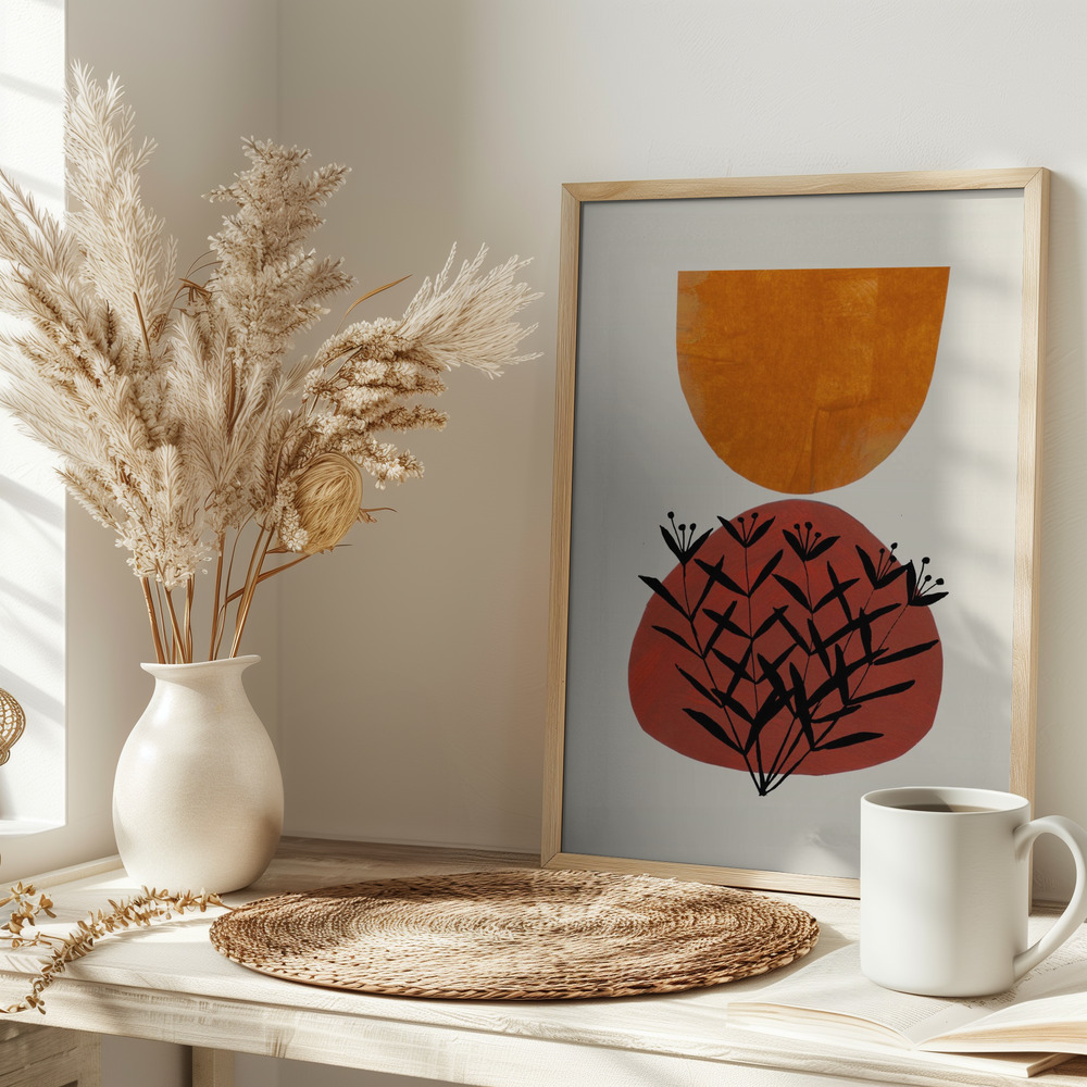 Poster - Fall Flowers on table