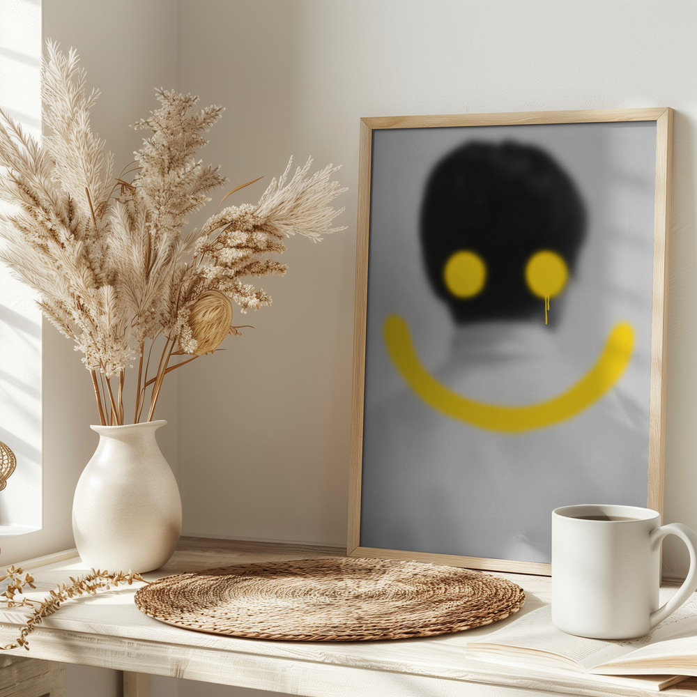 Affiche - Smile sur la table
