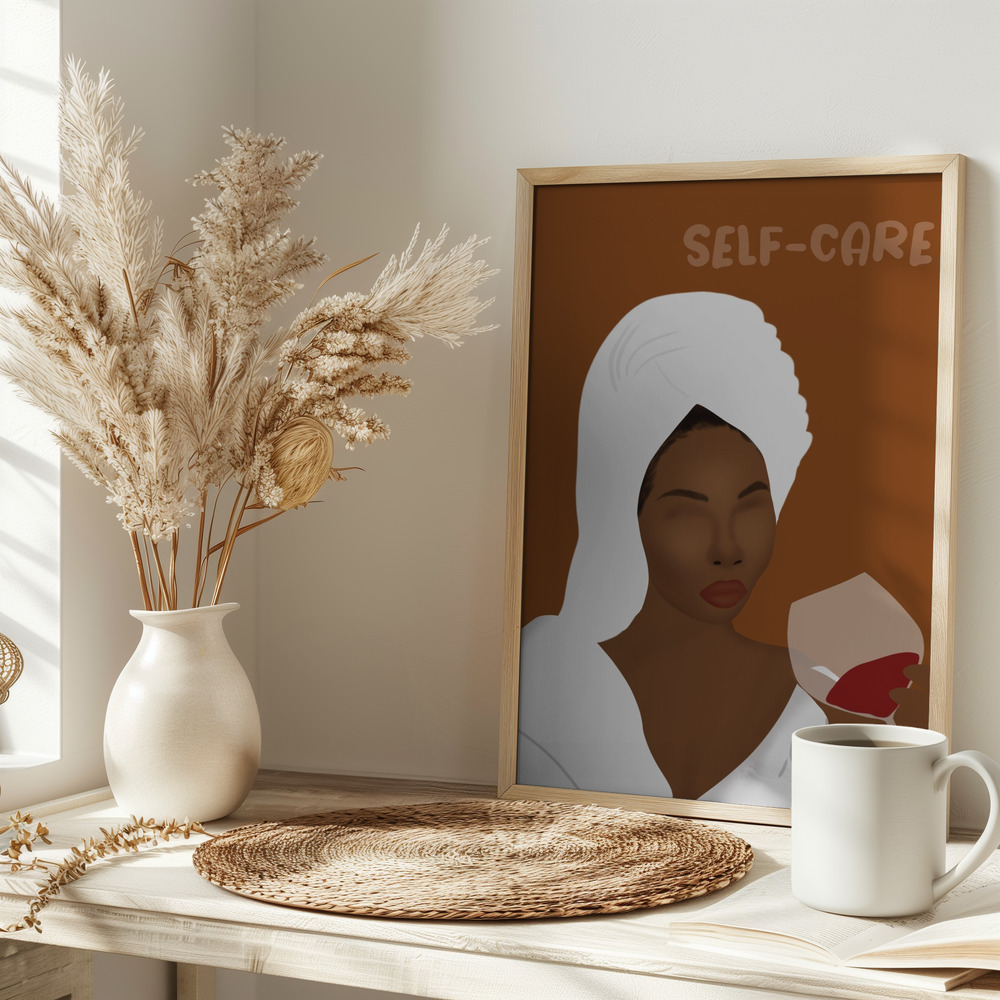 Poster - Self-Care on table