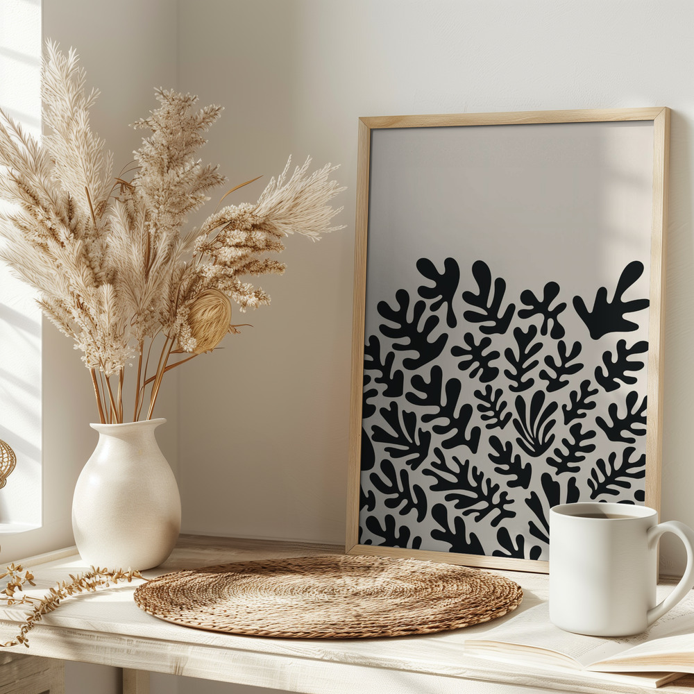 Poster - Henri Matisse Black Algae Collection #2 on table
