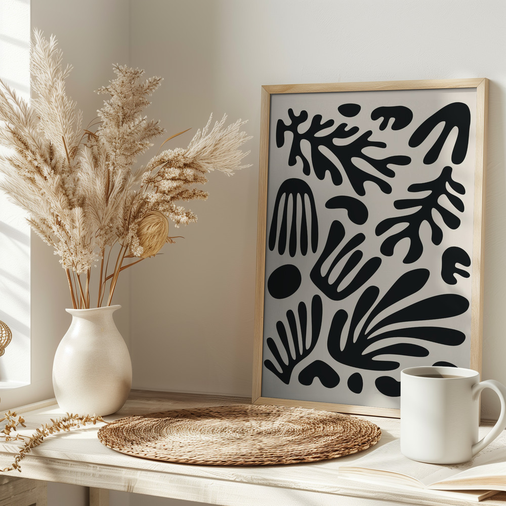 Poster - Henri Matisse Black Algae Collection #3 on table