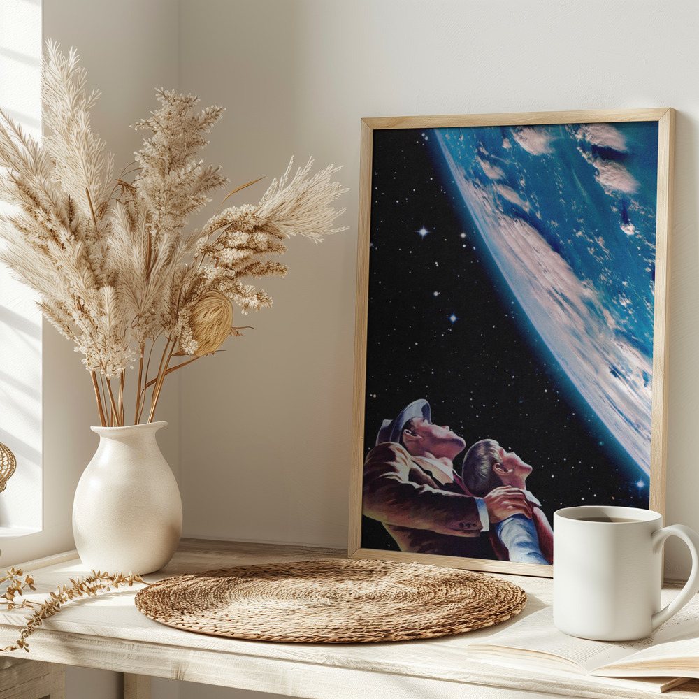 Poster - Father and Son on table