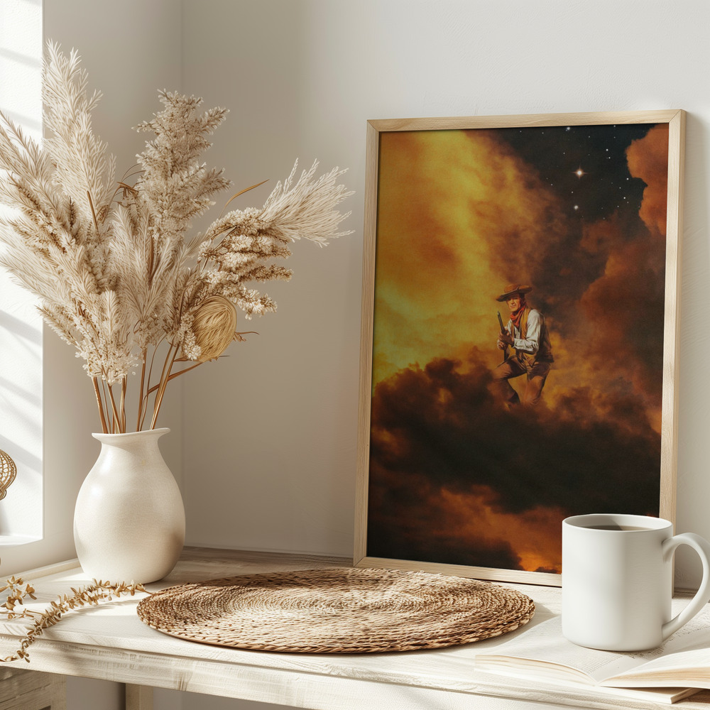 Poster - Cowboy I on table