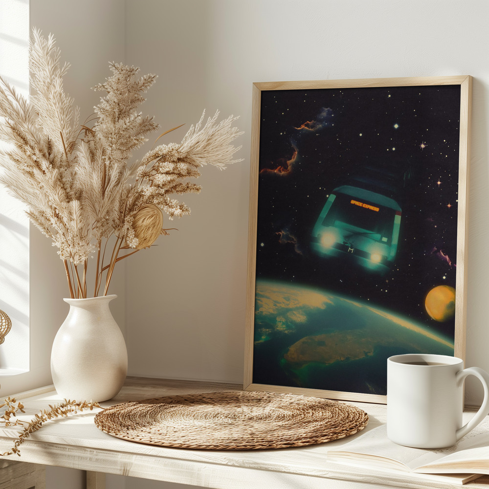 Poster - The Space Express on table