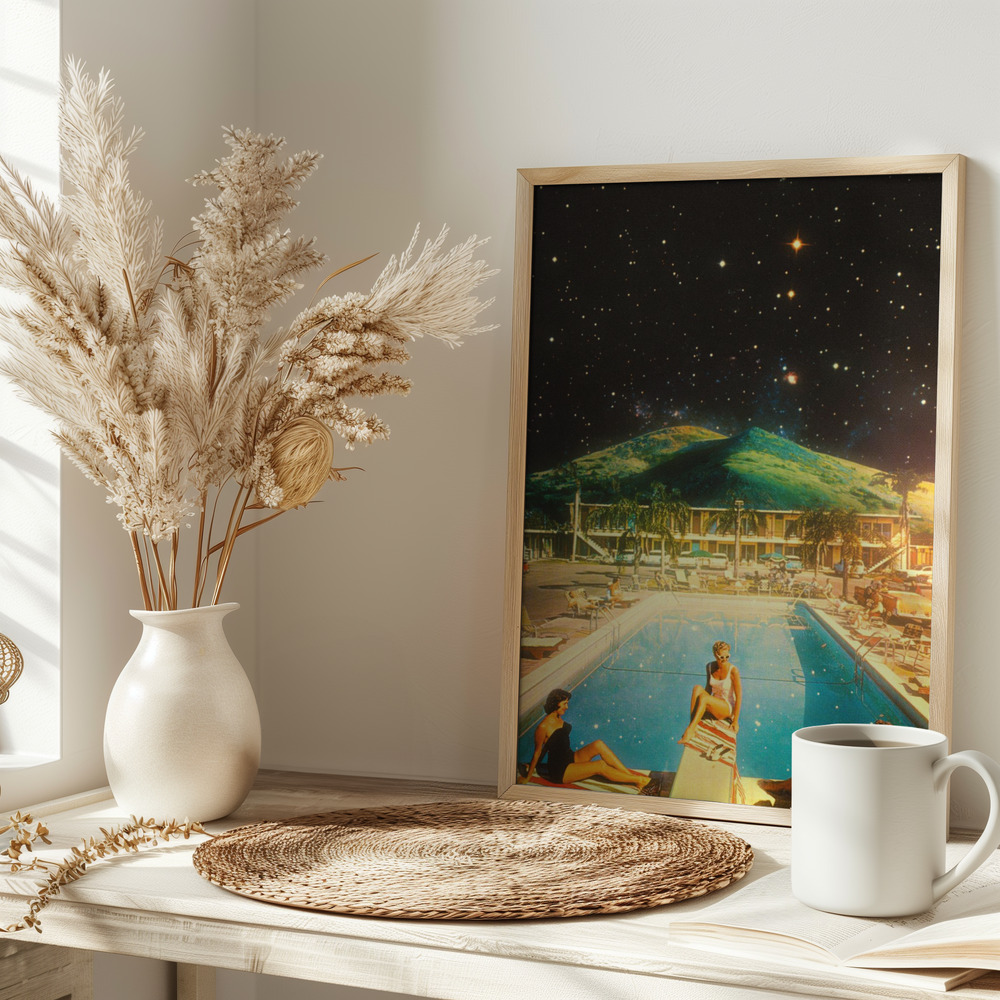 Poster - Space Pool on table