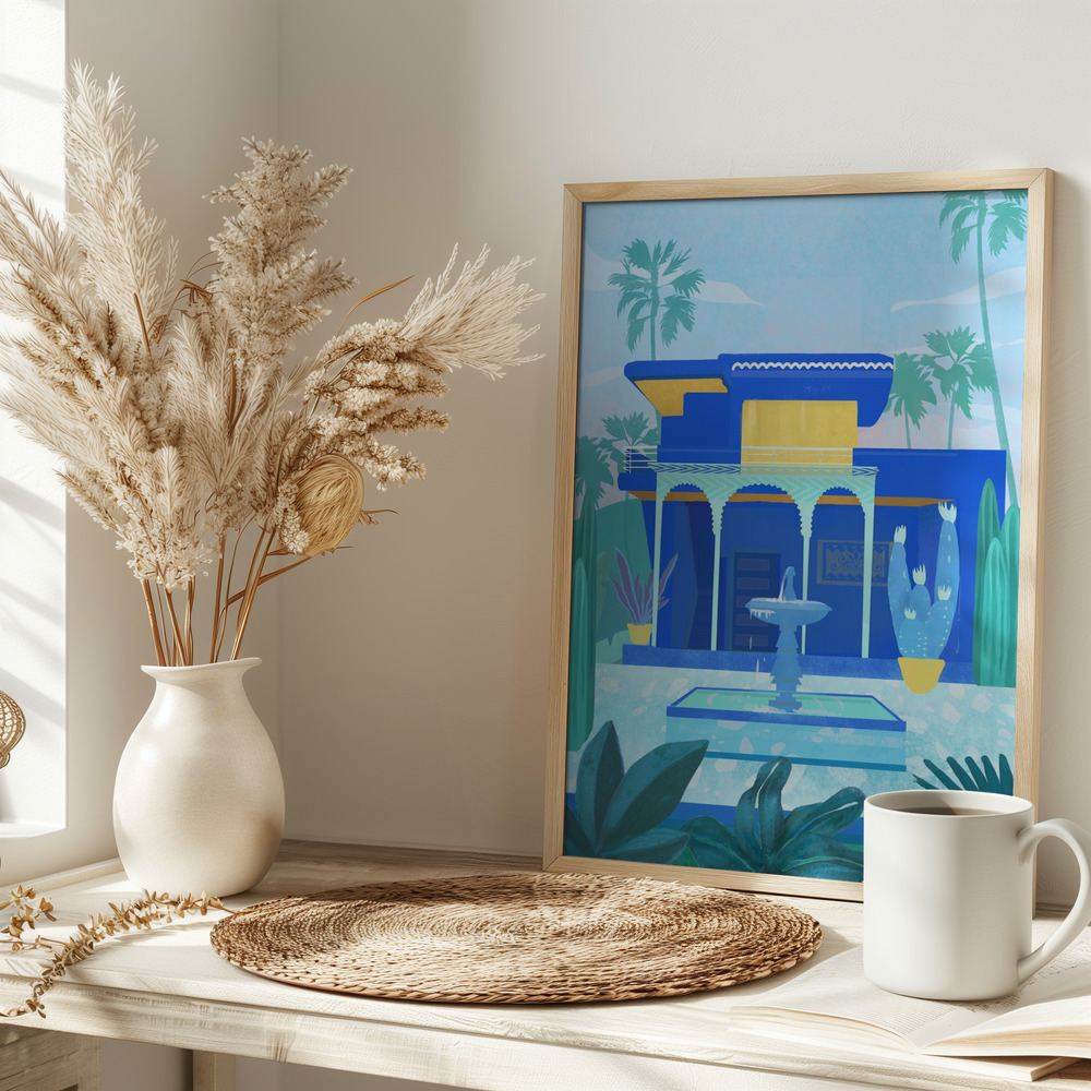 Affiche - Moroccan Garden sur la table