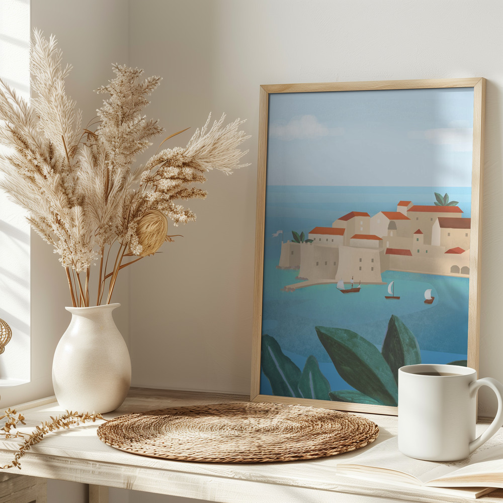 Plakat - Dubrovnik City på bordet