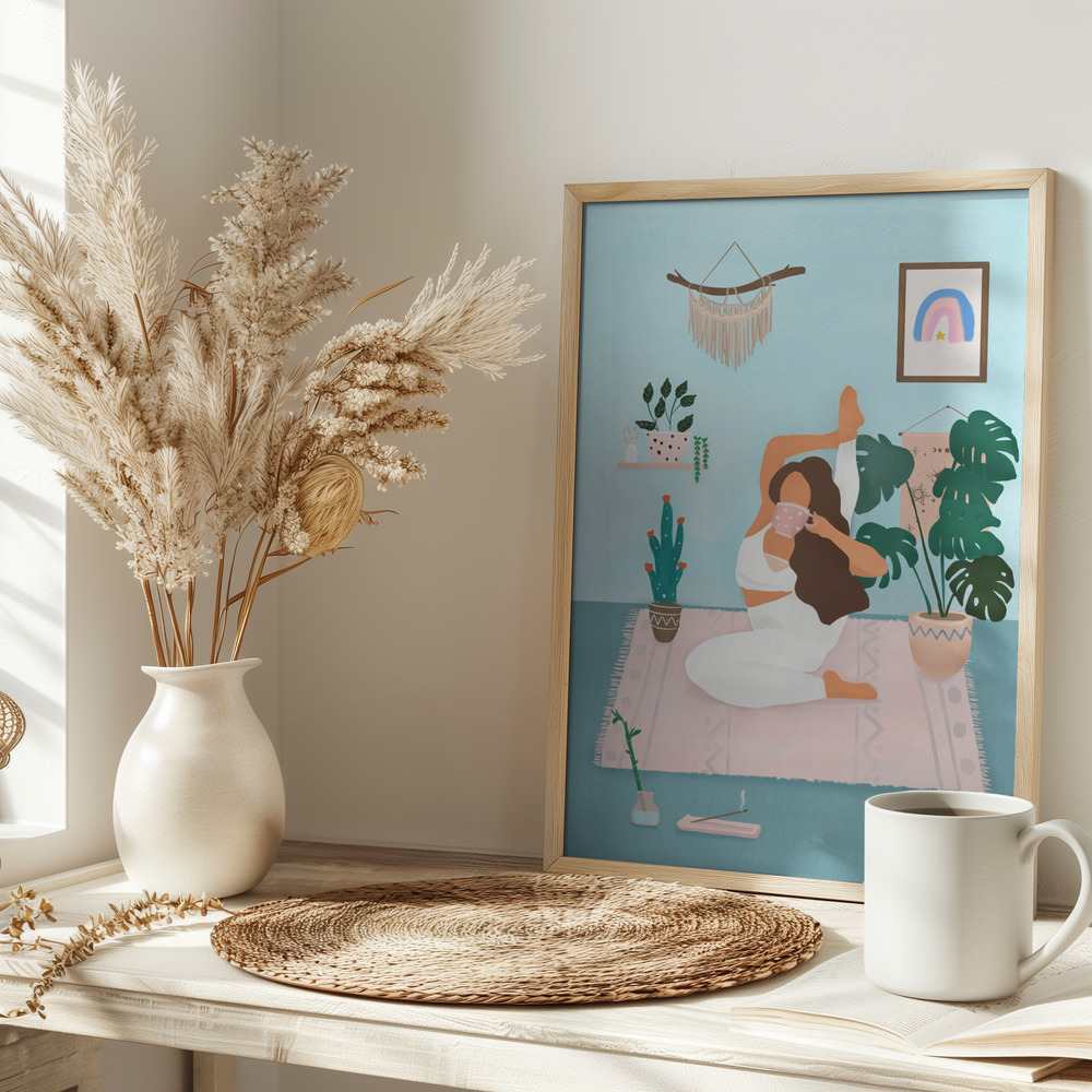 Poster - Yoga Time sul tavolo