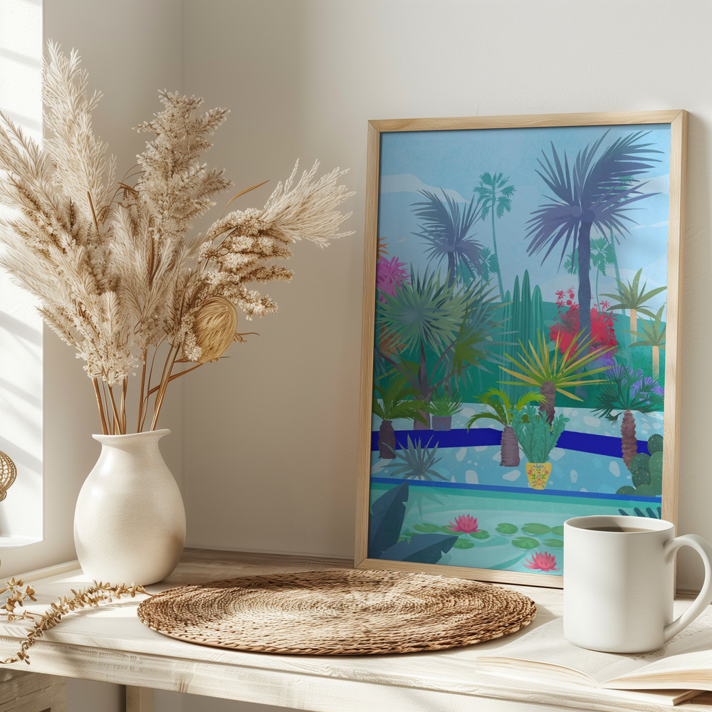 Plakat - Moroccan Garden på bordet