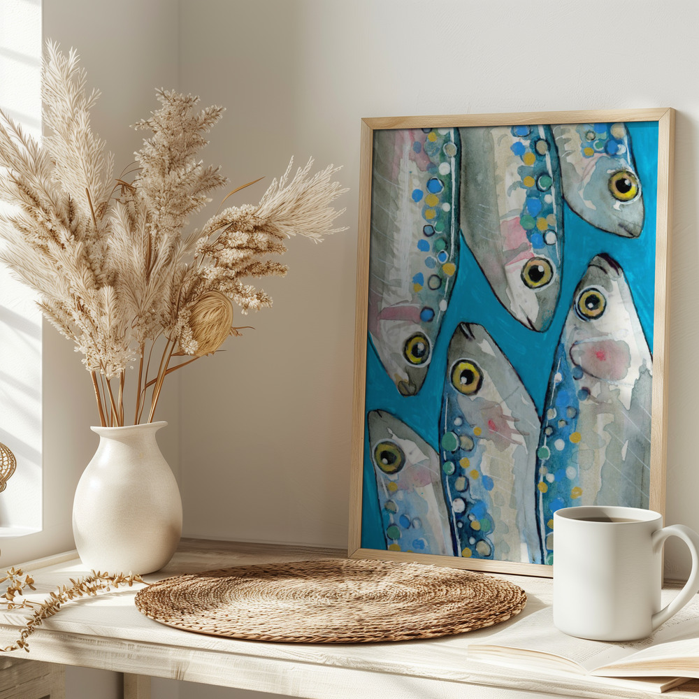 Poster - Fishes op tafel