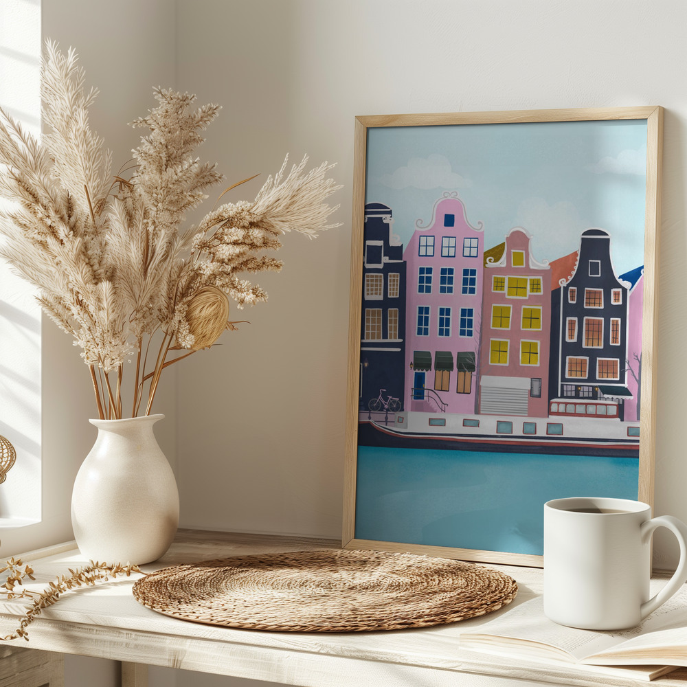 Poster - Amsterdam on table