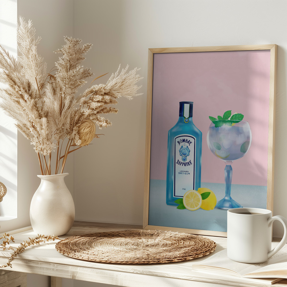 Poster - Gin Cocktail sul tavolo