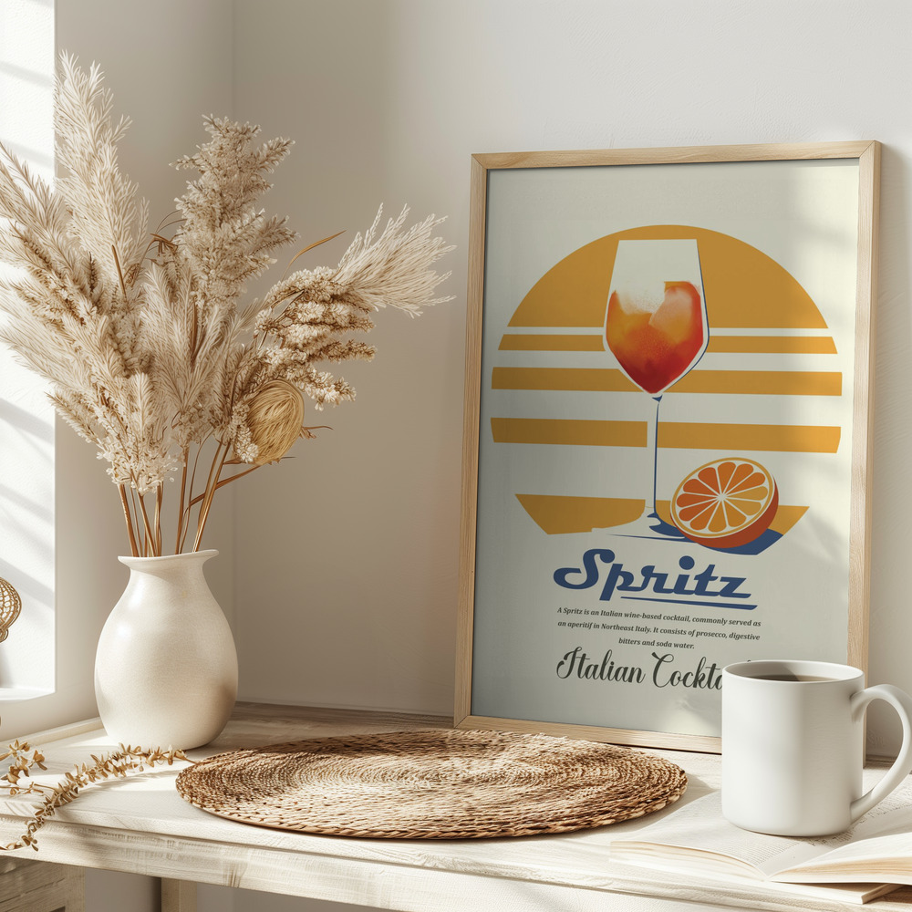 Plakat - Spritz summer print na stole