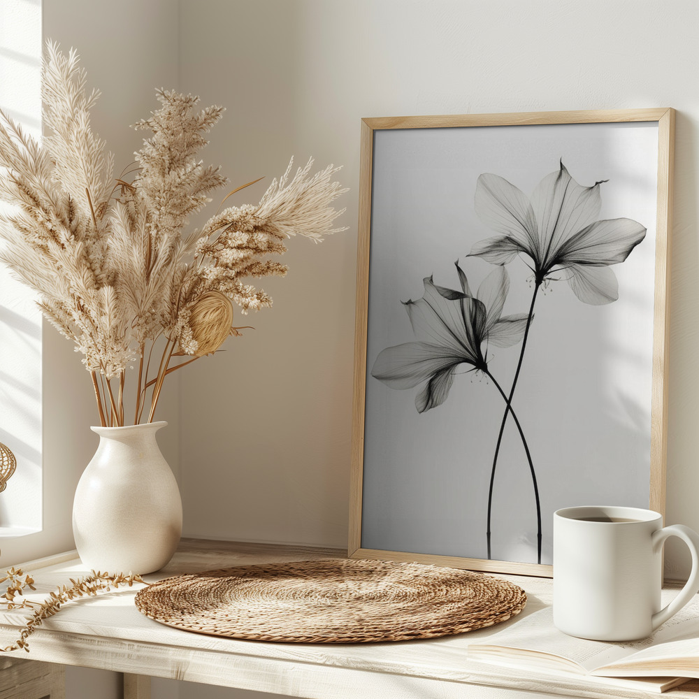 Poster - Transparent Botanic No 6 on table