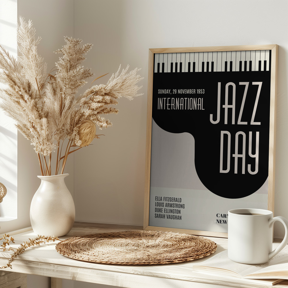 Poster - Jazzy Days auf dem Tisch