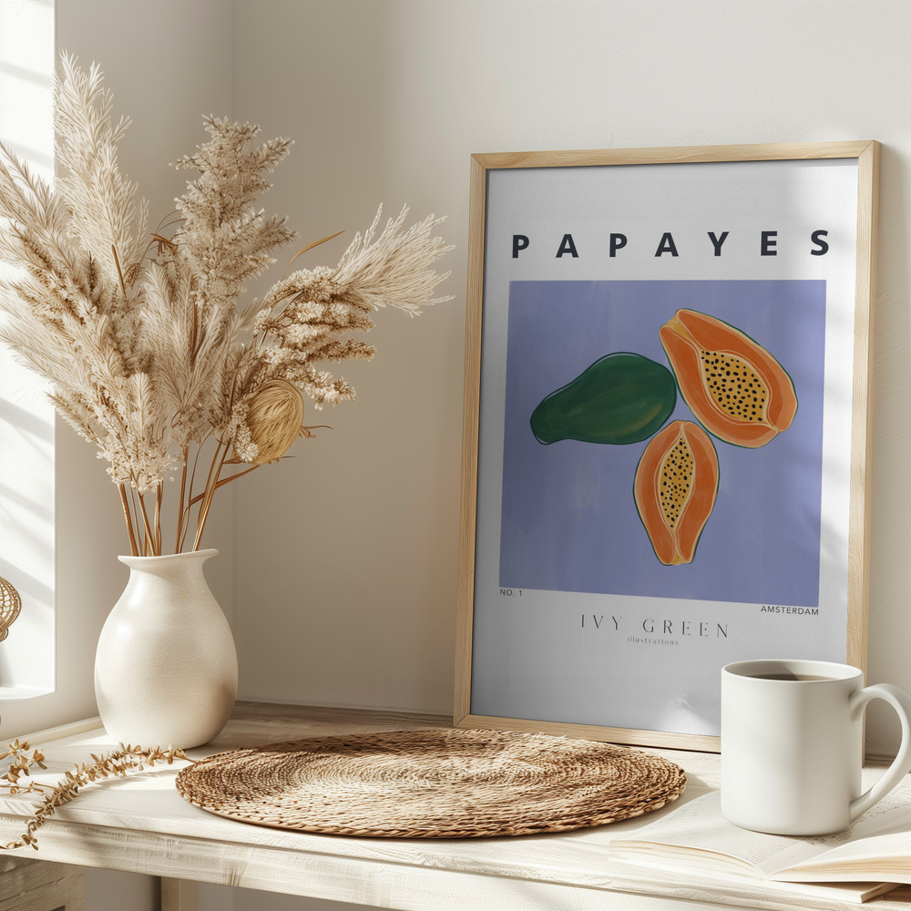 Poster Papayes - Affisch på bordet