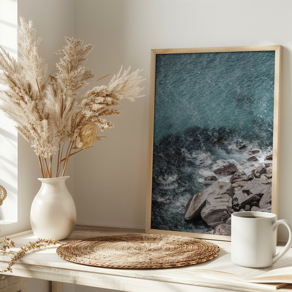 Poster - Aqua Shores auf dem Tisch