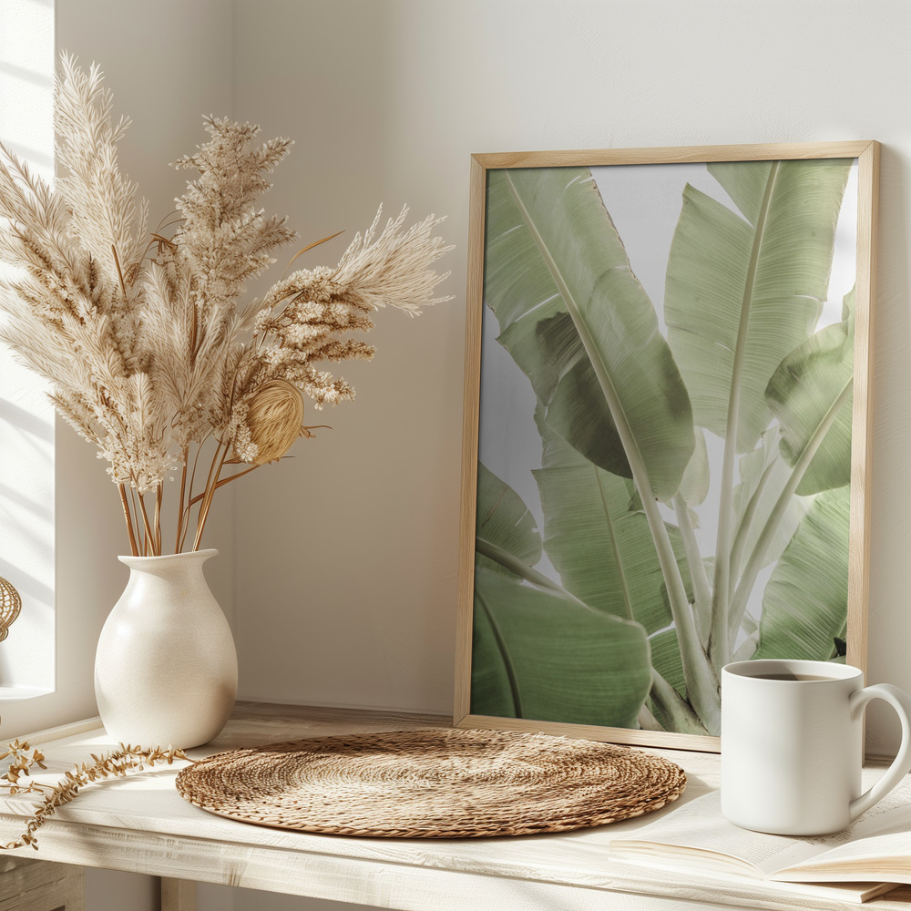 Poster - Full Bloom on table