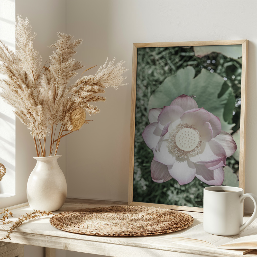 Poster - Lotus auf dem Tisch