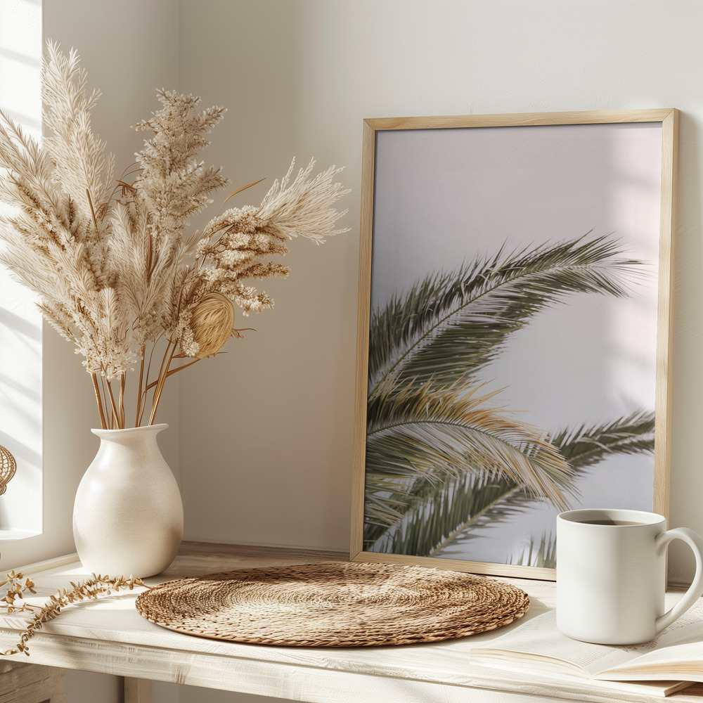 Poster - Oasis Palm 03 on table